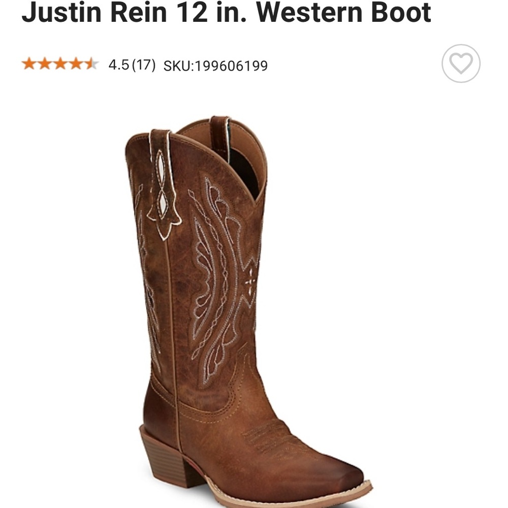 Justin’s western boots size 7